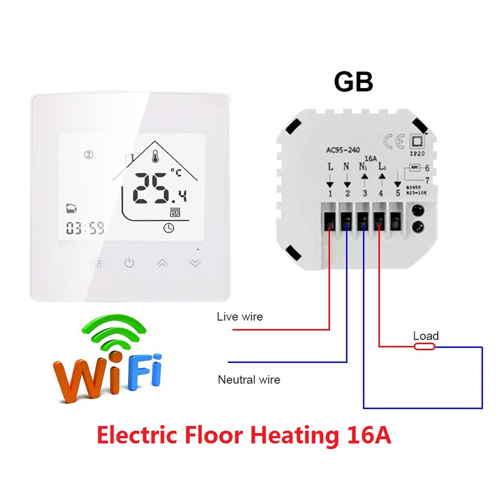 HEAT X5H Tuya WiFi / Smart Zigbee Thermostat Temperature Controller For Electric Floor/Water Heating/Water Gas Boiler ,Save Energy